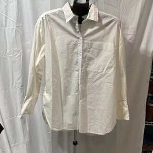 Banana Republic White Ladies Button Down Shirt.  Never Worn.